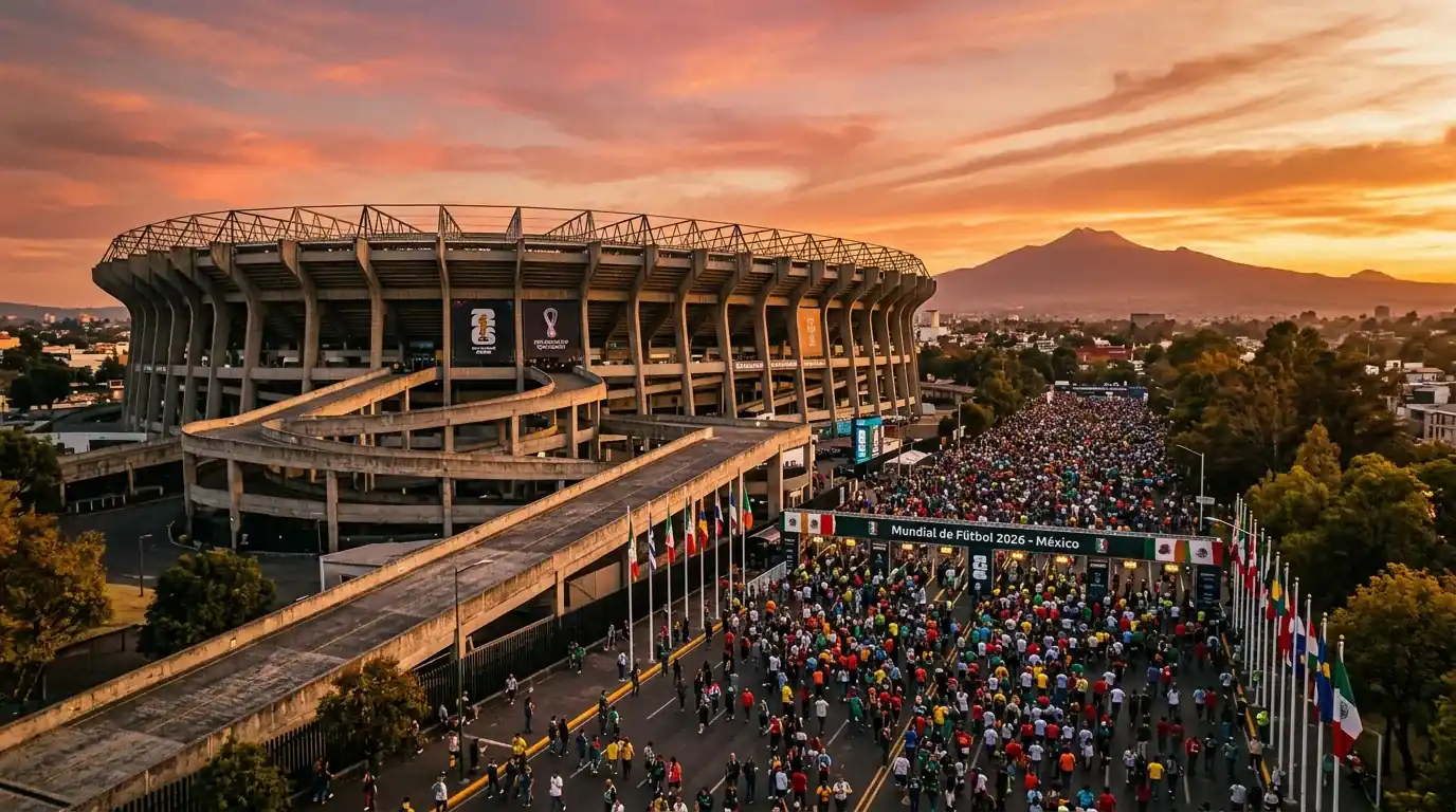 Estadio Azteca v Mexico City, stadion zahájení MS 2026